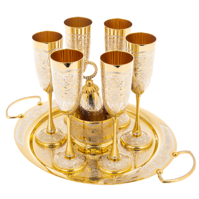 Набор для вина "Рассвет" на 6 персон, Златоуст - артикул: 301448 | Мосподарок 