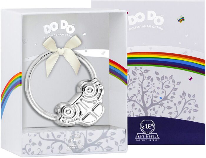 Детская серебряная погремушка DODO "Машинка" на кольце - артикул: AK01492 - стоимость: 14 900 руб. Детская серебряная погремушка DODO "Машинка" на кольце - артикул: AK01492 | Мосподарок