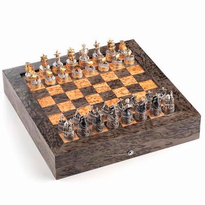 Дорожные серебряные шахматы «Синопское сражение»