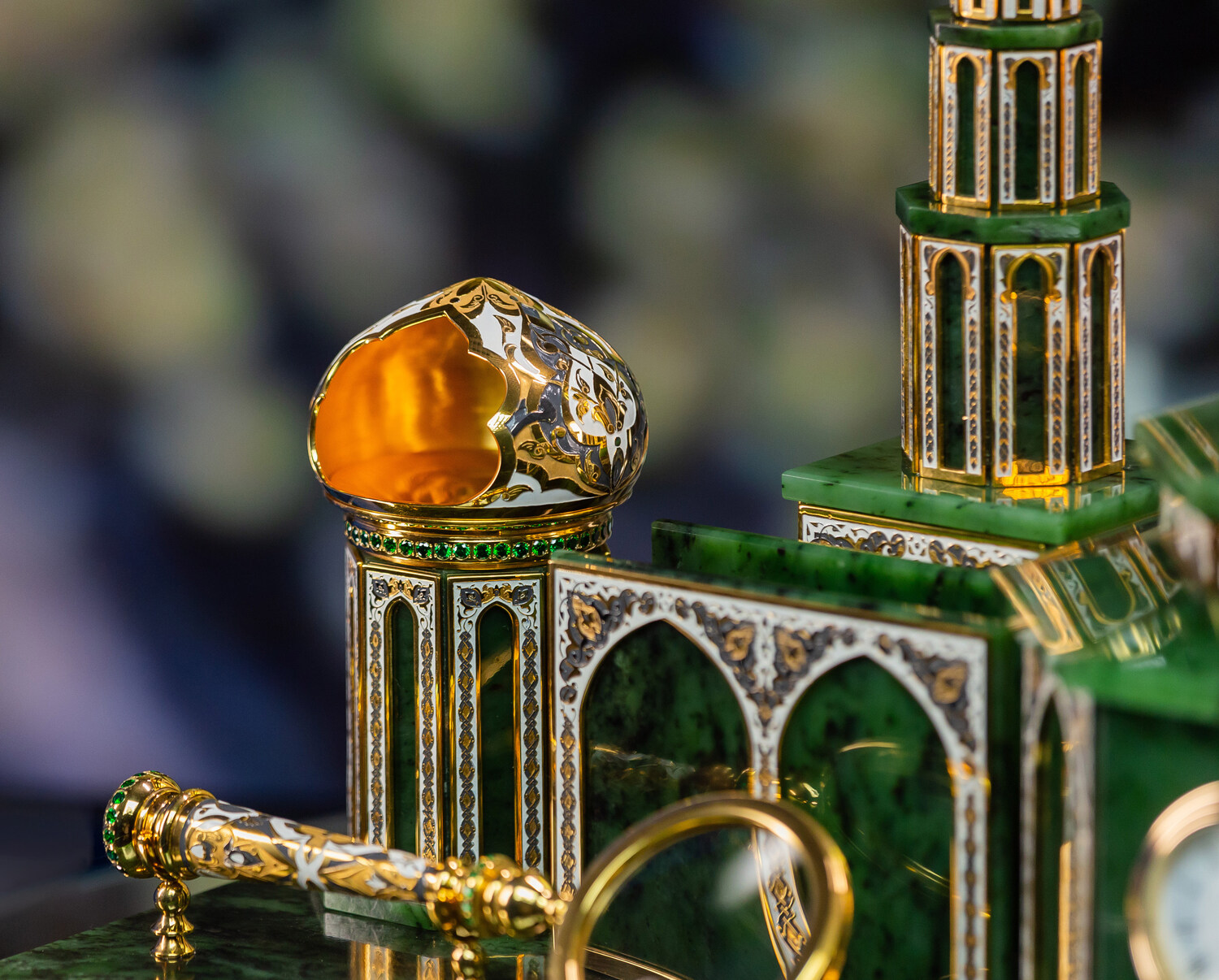 Настольный набор "Мечеть" из нефрита - артикул: 311597 | Мосподарок 