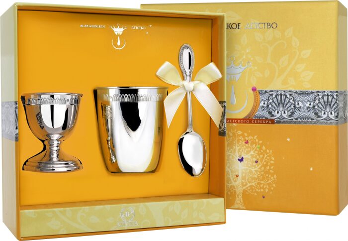Набор детский серебряный для завтрака КД "Император" 3 предмета - артикул: AK01499 - стоимость: 40 700 руб. Набор детский серебряный для завтрака КД "Император" 3 предмета - артикул: AK01499 | Мосподарок