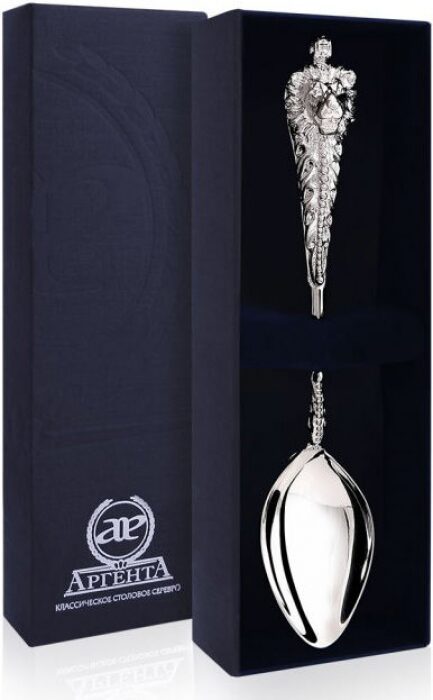 Серебряная чайная ложка "Монарх" на 1 персону - артикул: AK01284 - стоимость: 16 400 руб. Серебряная чайная ложка "Монарх" на 1 персону - артикул: AK01284 | Мосподарок