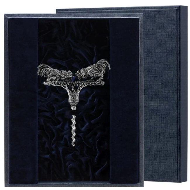 Штопор серебряный "Петух" в футляре Штопор серебряный "Петух" в футляре