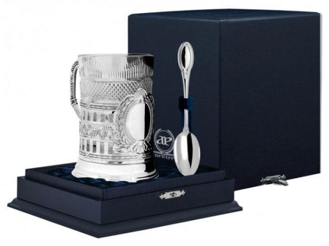 Подстаканник из серебра "Гербовый. Император" Подстаканник из серебра "Гербовый. Император"