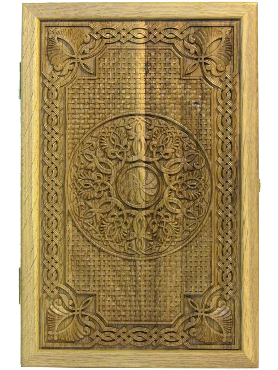 Резные дорожные нарды-шашки из массива чёрного дуба "Севанские-4" - артикул: 120-166 | Мосподарок 