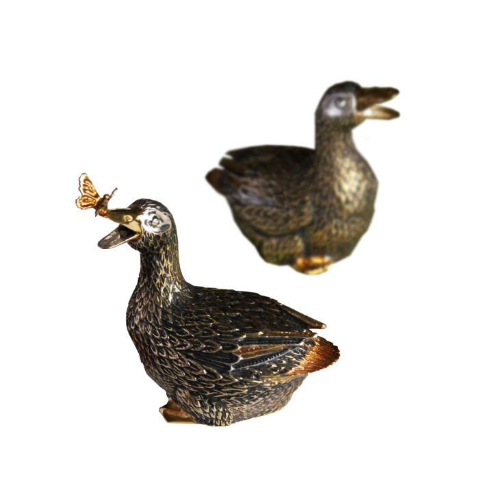 Серебряный набор для специй "Утки" - артикул: AK01109 - стоимость: 131 200 руб. Серебряный набор для специй "Утки" - артикул: AK01109 | Мосподарок