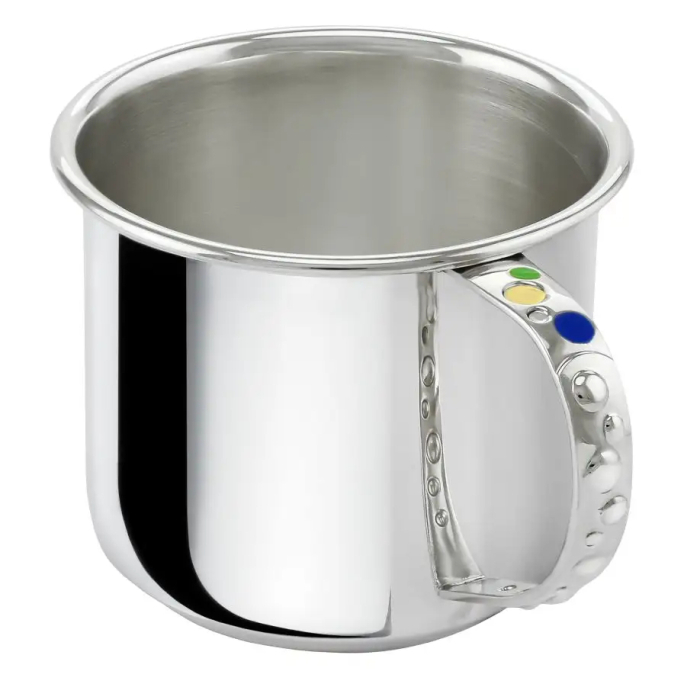 Набор детский DODO из серебра "Ангел": кружка, ложка с позолотой и с эмалью, на 1 персону - артикул: AK01857 - стоимость: 32 700 руб. Набор детский DODO из серебра "Ангел": кружка, ложка с позолотой и с эмалью, на 1 персону - артикул: AK01857 | Мосподарок