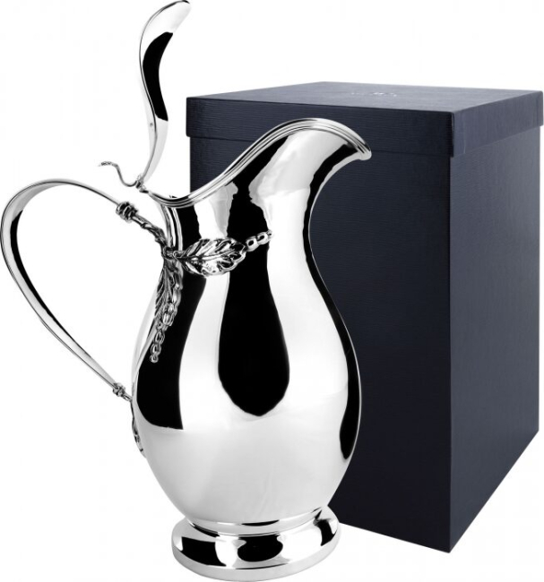 Серебряный кувшин "Листья" с крышкой Серебряный кувшин "Листья" с крышкой