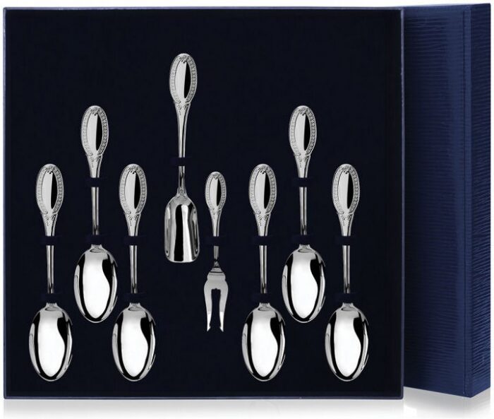 Серебряный чайный набор "Император" из 8 предметов, на 6 персон - артикул: AK01185 - стоимость: 63 200 руб. Серебряный чайный набор "Император" из 8 предметов, на 6 персон - артикул: AK01185 | Мосподарок