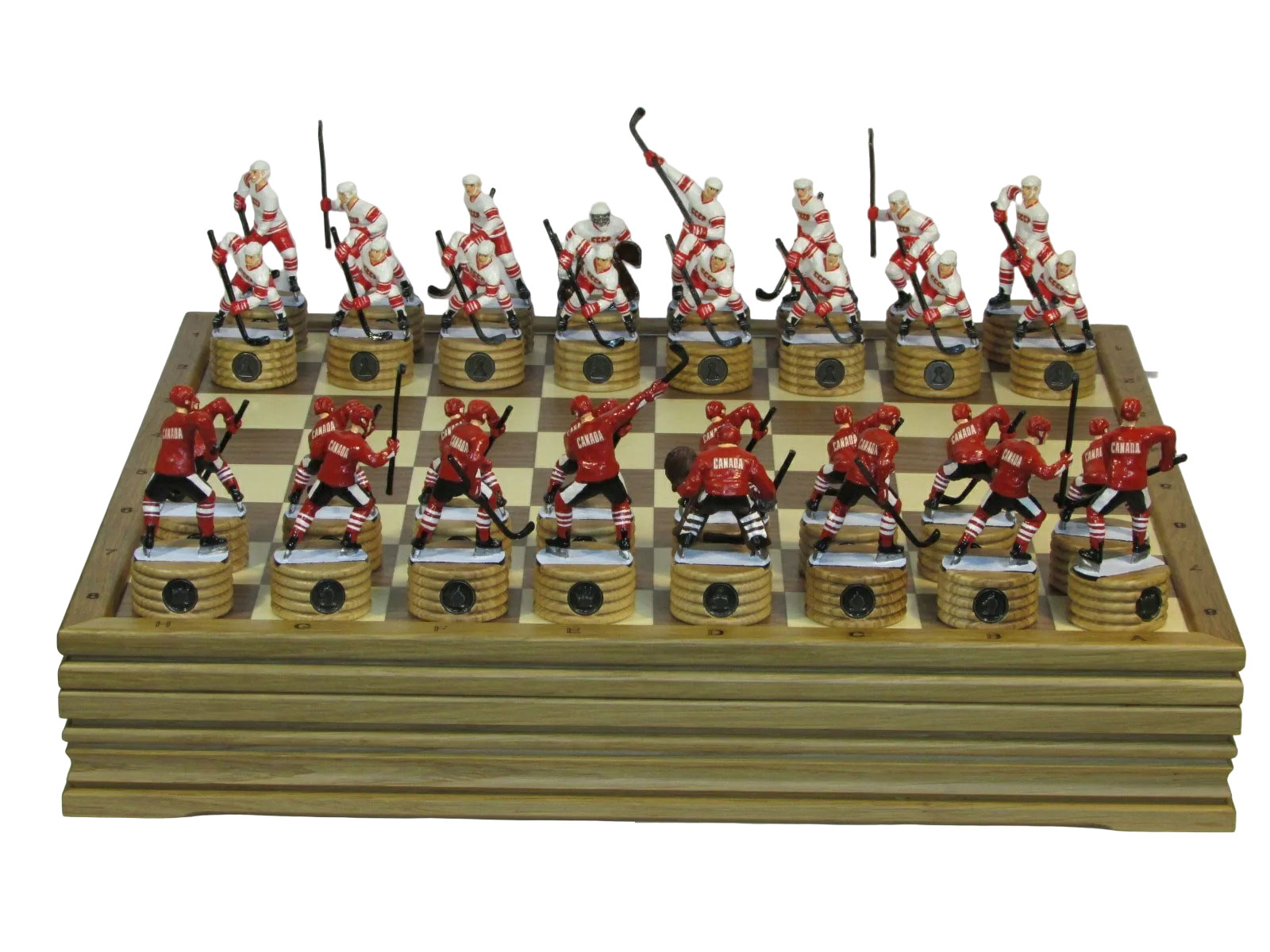 Шахматы «Хоккей - Золотая серия КАНАДА-СССР» - артикул: 120-58.USSR | Мосподарок 