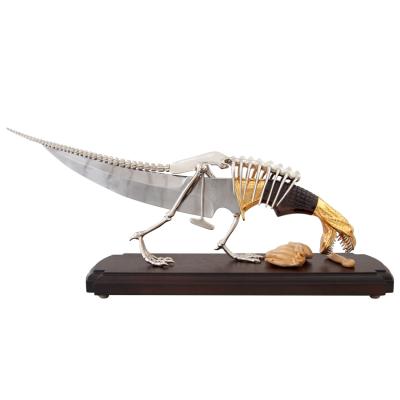 Нож на подставке "Динозавр" Златоуст
