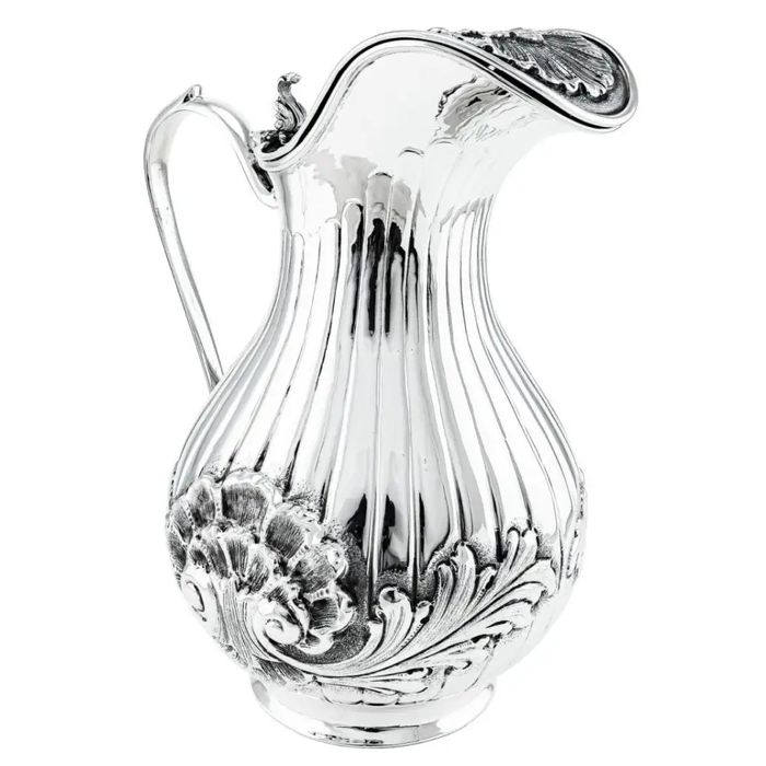 Кувшин серебряный "Раковина" с крышкой в футляре - артикул: AK01751 | Мосподарок 