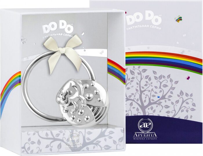 Детская серебряная погремушка DODO "Божья коровка" на кольце - артикул: AK01490 - стоимость: 14 900 руб. Детская серебряная погремушка DODO "Божья коровка" на кольце - артикул: AK01490 | Мосподарок