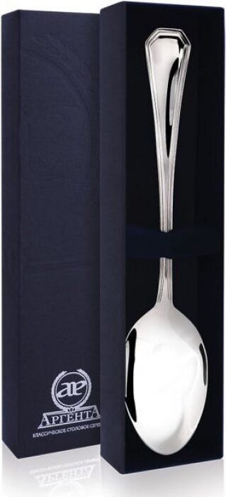 Серебряная столовая ложка "Элегант" - артикул: AK01329 - стоимость: 26 500 руб. Серебряная столовая ложка "Элегант" - артикул: AK01329 | Мосподарок