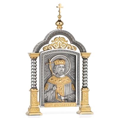 Парадная серебряная икона «Святой Константин»