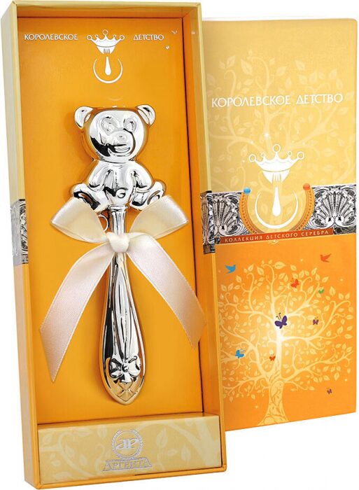Детская серебряная погремушка КД "Медвежонок" на 1 персону - артикул: AK01515 - стоимость: 14 900 руб. Детская серебряная погремушка КД "Медвежонок" на 1 персону - артикул: AK01515 | Мосподарок