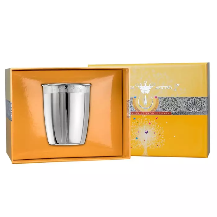 Серебряный детский стакан "Император" на 1 персону - артикул: AK01583 - стоимость: 21 100 руб. Серебряный детский стакан "Император" на 1 персону - артикул: AK01583 | Мосподарок