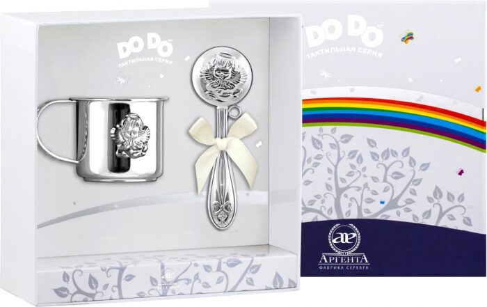 Набор серебряный для малышей DODO "Ангел" 2 предмета - артикул: AK01479 - стоимость: 37 800 руб. Набор серебряный для малышей DODO "Ангел" 2 предмета - артикул: AK01479 | Мосподарок