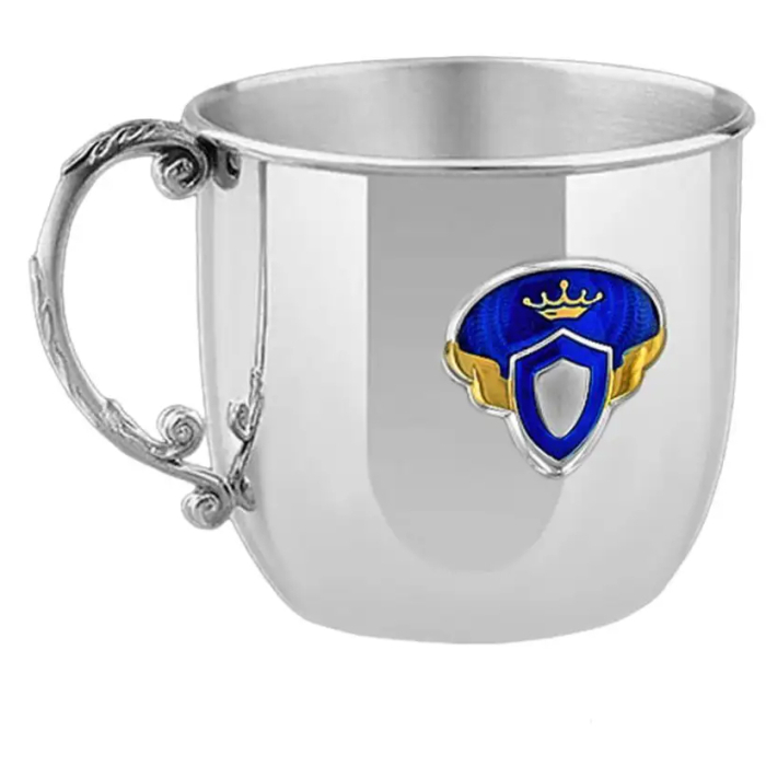 Серебряный детский набор КД "Принц": вилка, кружка, ложка с позолотой и с эмалью, на 1 персону - артикул: AK01154 - стоимость: 55 100 руб. Серебряный детский набор КД "Принц": вилка, кружка, ложка с позолотой и с эмалью, на 1 персону - артикул: AK01154 | Мосподарок