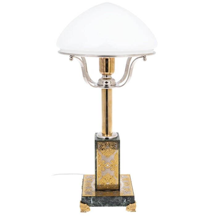 Лампа настольная из змеевика "Дворцовая" Златоуст - артикул: 301519 | Мосподарок 