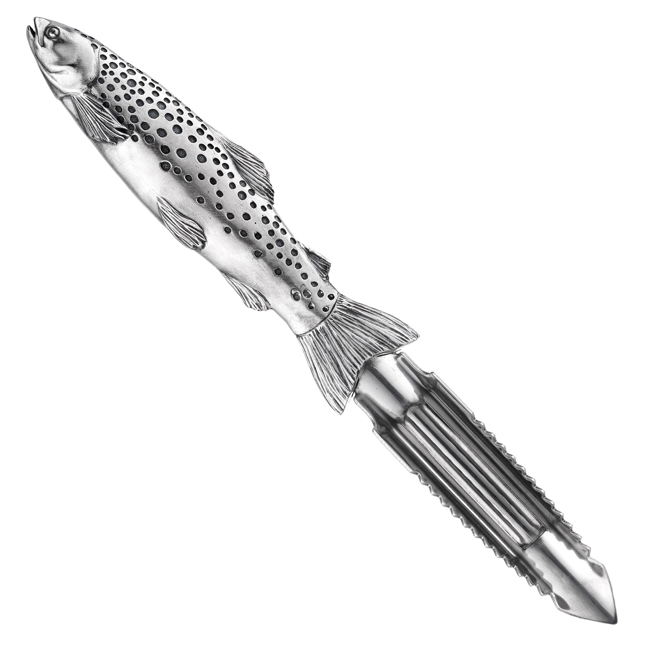 Серебряный нож для чистки рыбы "Форель" - артикул: ALT01084 | Мосподарок 