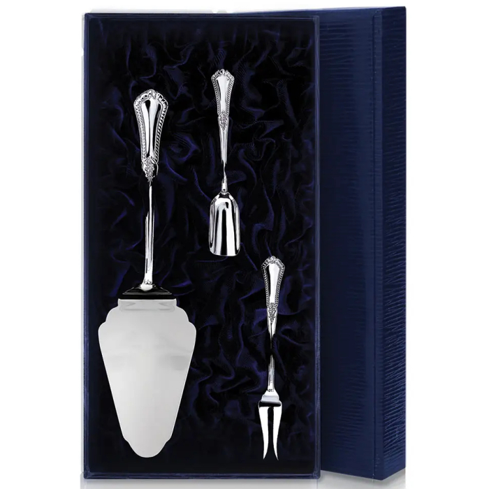 Серебряный чайный набор "Фаворит" из 3-х предметов - артикул: AK01184 - стоимость: 55 700 руб. Серебряный чайный набор "Фаворит" из 3-х предметов - артикул: AK01184 | Мосподарок