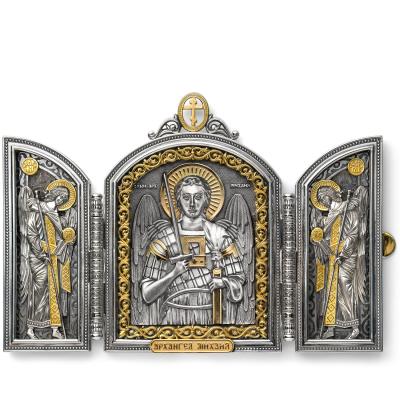 Серебряный складень «Святой Михаил»
