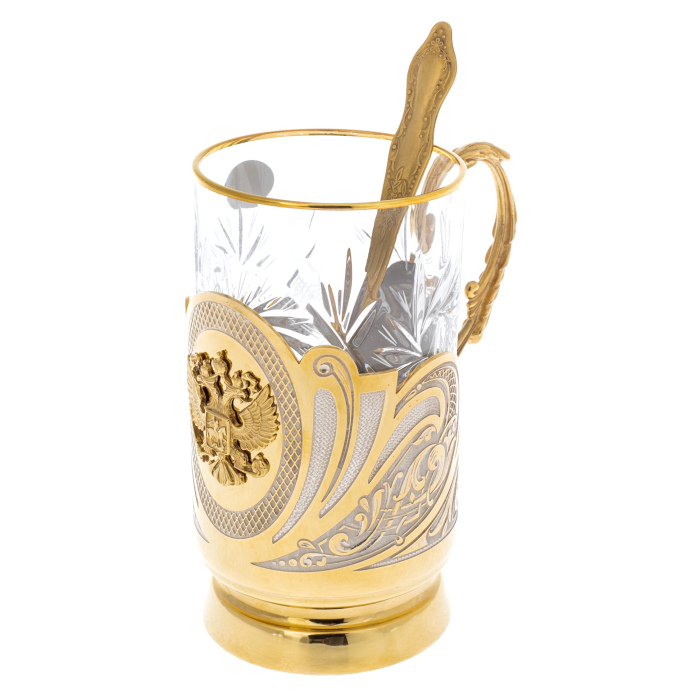 Подстаканник "РФ" на 1 персону, Златоуст - артикул: 301239 | Мосподарок 