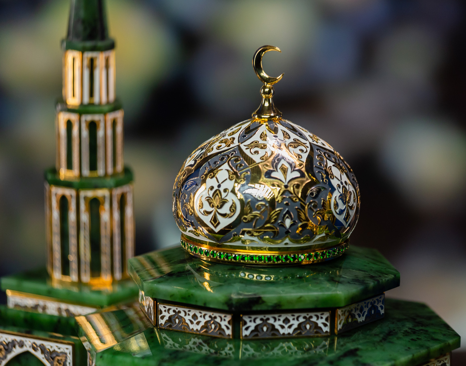 Настольный набор "Мечеть" из нефрита - артикул: 311597 | Мосподарок 