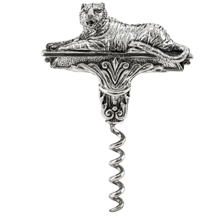 Штопор серебряный "Тигр"с чернением в футляре - артикул: AK01752 - стоимость: 69 500 руб. Штопор серебряный "Тигр"с чернением в футляре - артикул: AK01752 | Мосподарок