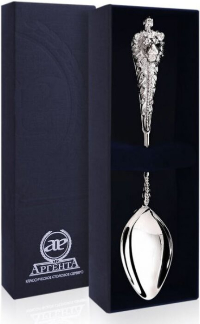 Серебряная чайная ложка "Монарх" на 1 персону Серебряная чайная ложка "Монарх" на 1 персону